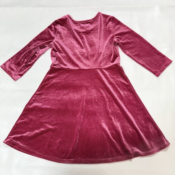 Simply Styled Dress Girls (M 10/12) Pink Polyester Blend Kids Long Sleeve - Picture 3 of 9